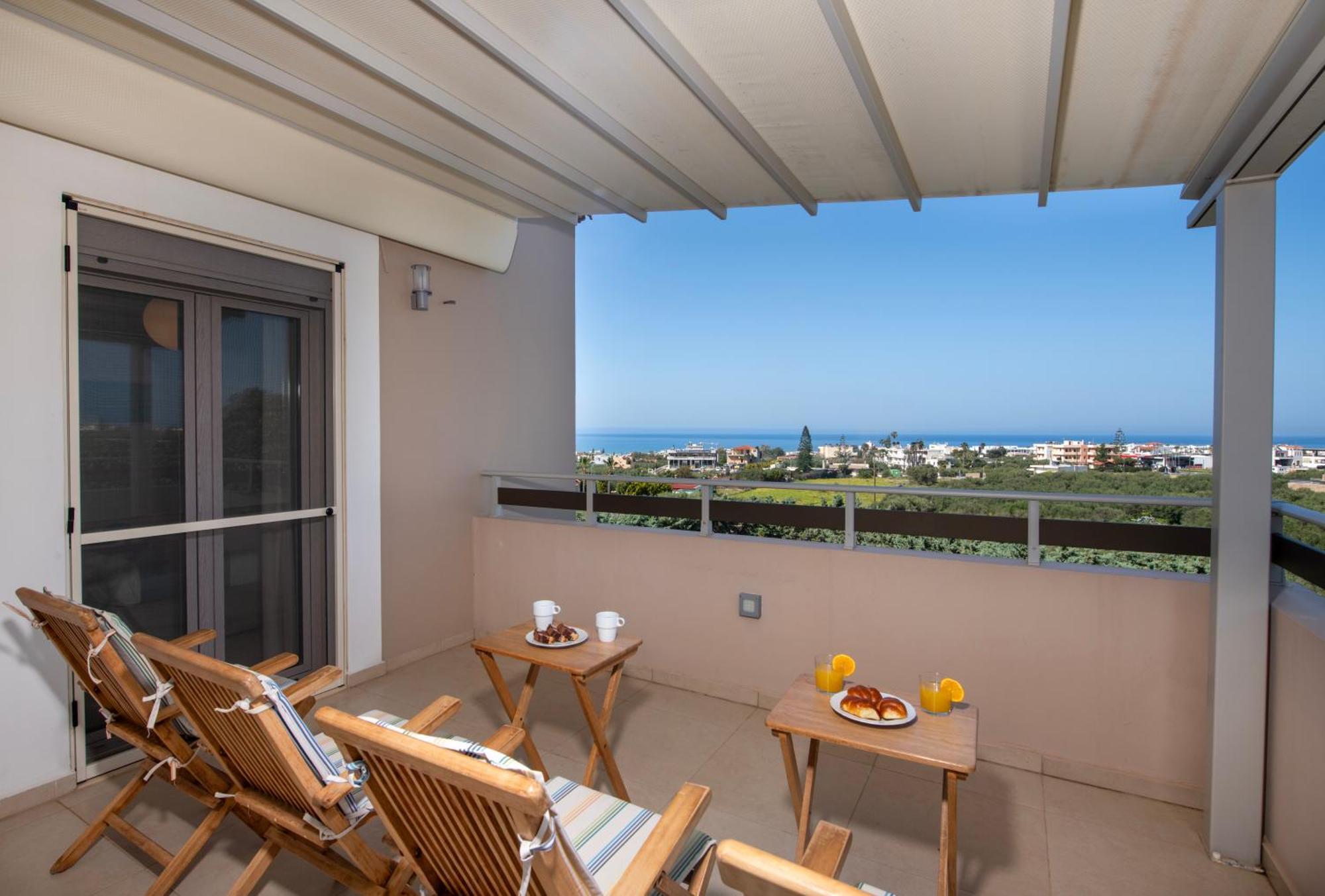 Four Seasons Private Villa - Seaview - Big Heated Pool - Gym - Sport Activities Goúvai Luaran gambar