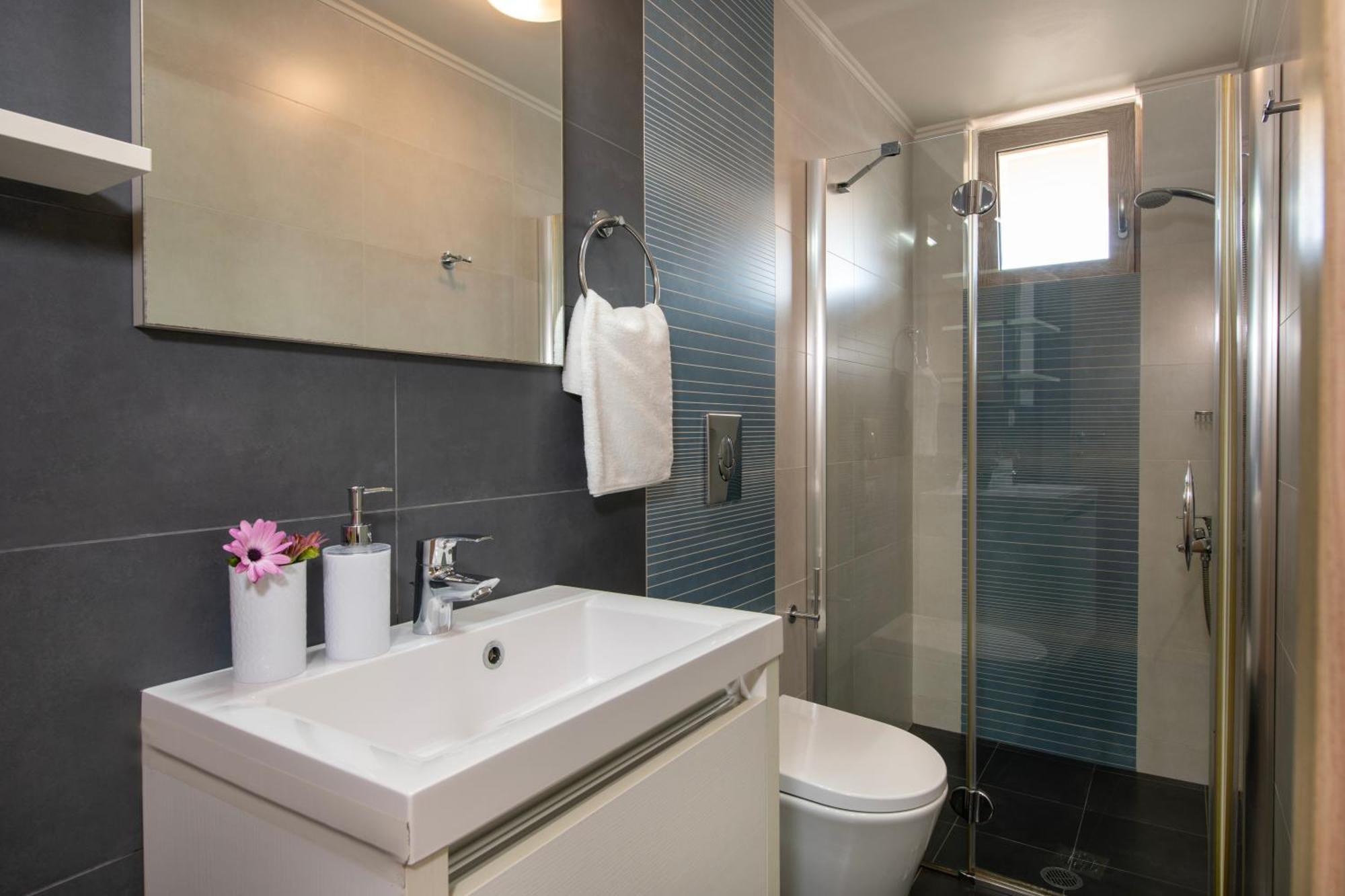 Four Seasons Private Villa - Seaview - Big Heated Pool - Gym - Sport Activities Goúvai Luaran gambar