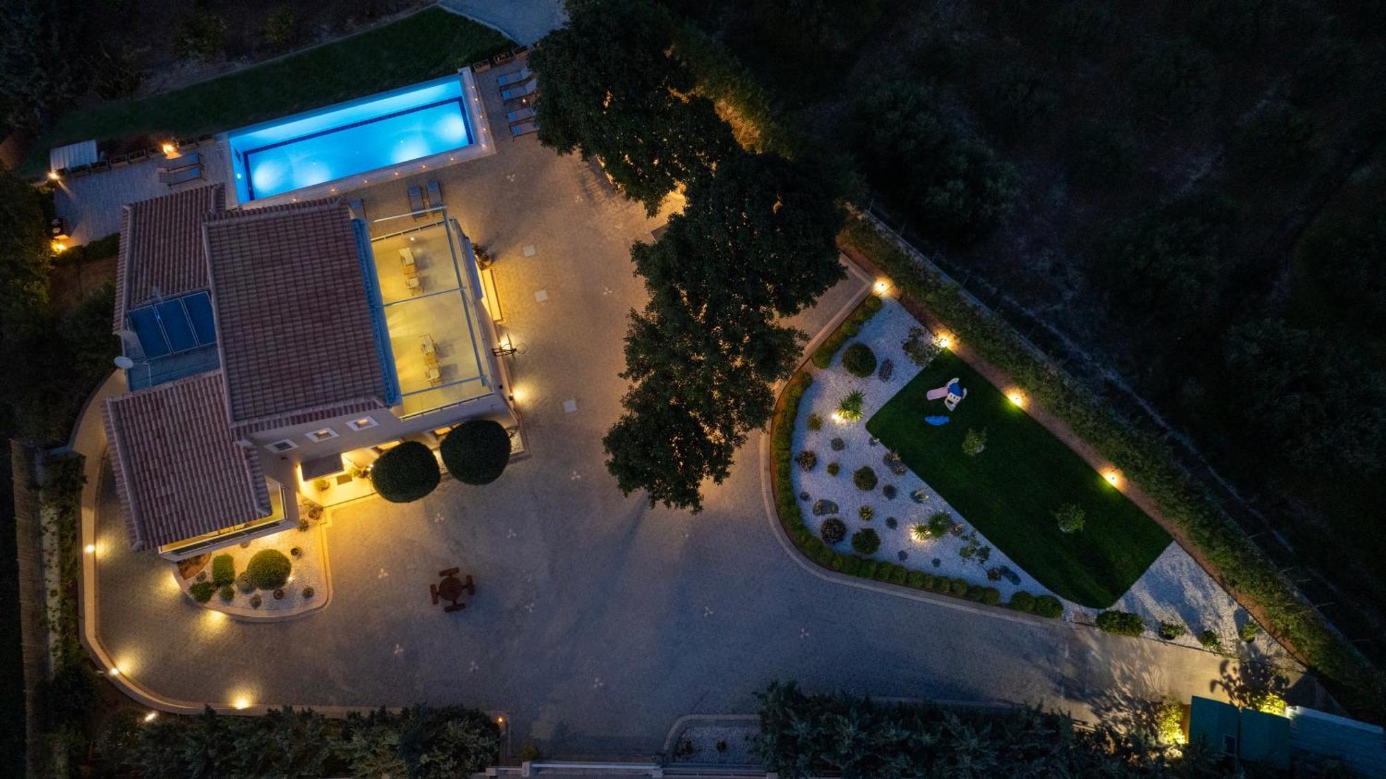 Four Seasons Private Villa - Seaview - Big Heated Pool - Gym - Sport Activities Goúvai Luaran gambar